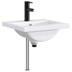 vidaXL Umývadlo do kúpeľne Matná čierna 42 x 40 x 16,5 cm Kov – Obrázok 2