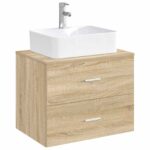 vidaXL Umývadlo do kúpeľne Chróm 48,5 x 37,5 x 13 cm Kov – Obrázok 3