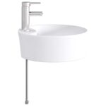 vidaXL Umývadlo do kúpeľne Chróm 40,5 x 40,5 x 15 cm Kov – Obrázok 5