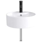 vidaXL Umývadlo do kúpeľne Matná čierna 40,5 x 40,5 x 15 cm Kov – Obrázok 4