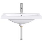vidaXL Umývadlo do kúpeľne Chróm 61 x 40 x 16,5 cm Kov – Obrázok 4