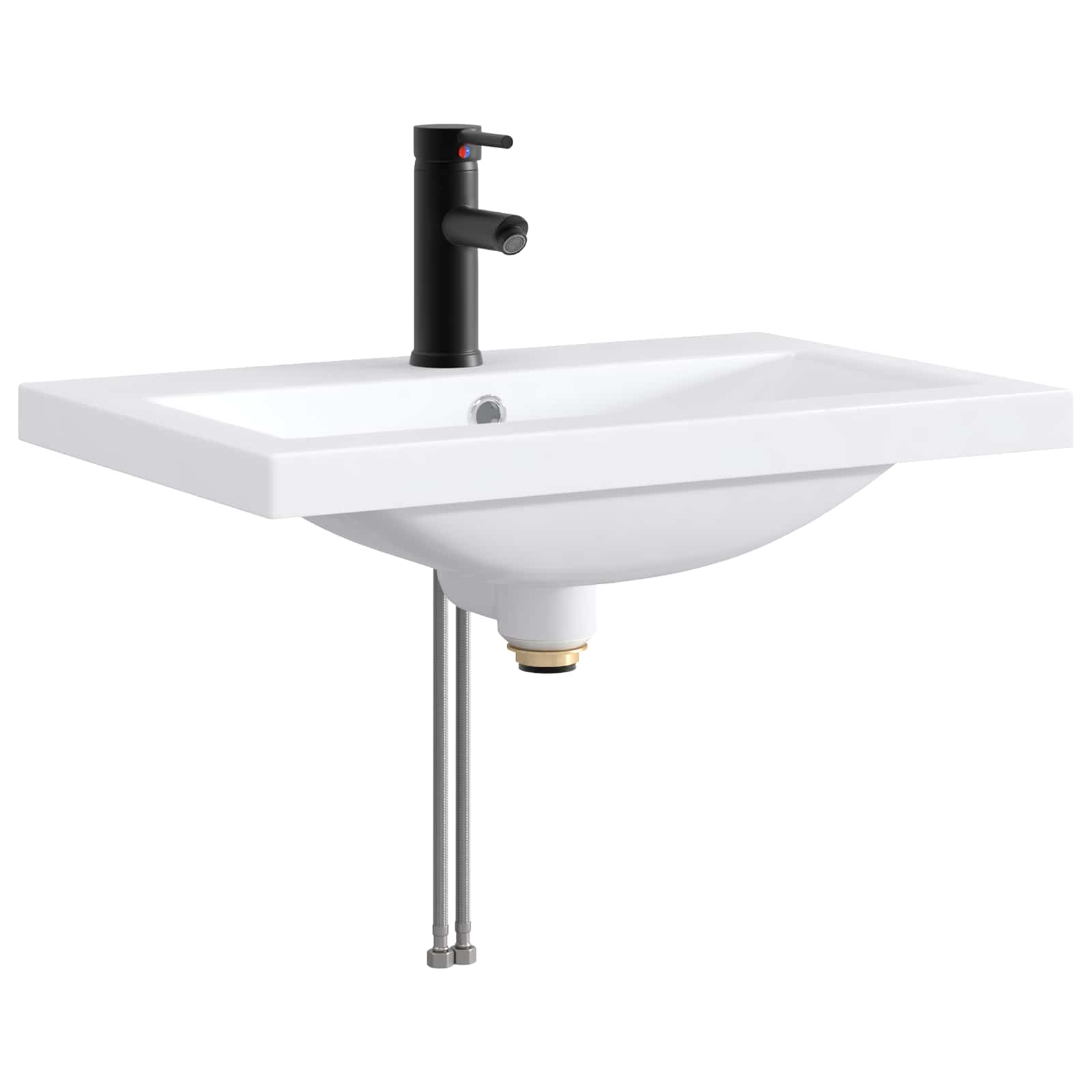 890235_1.jpg vidaXL Umývadlo do kúpeľne Matná čierna 61 x 40 x 16,5 cm Kov – Obrázok 1
