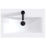 vidaXL Umývadlo do kúpeľne Matná čierna 61 x 40 x 16,5 cm Kov – Obrázok 6