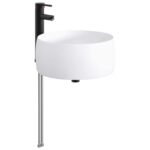 vidaXL Umývadlo do kúpeľne Matná čierna 38,5 x 38,5 x 16 cm Kov – Obrázok 4