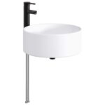 vidaXL Umývadlo do kúpeľne Matná čierna 40,5 x 40,5 x 15,5 cm Kov – Obrázok 4