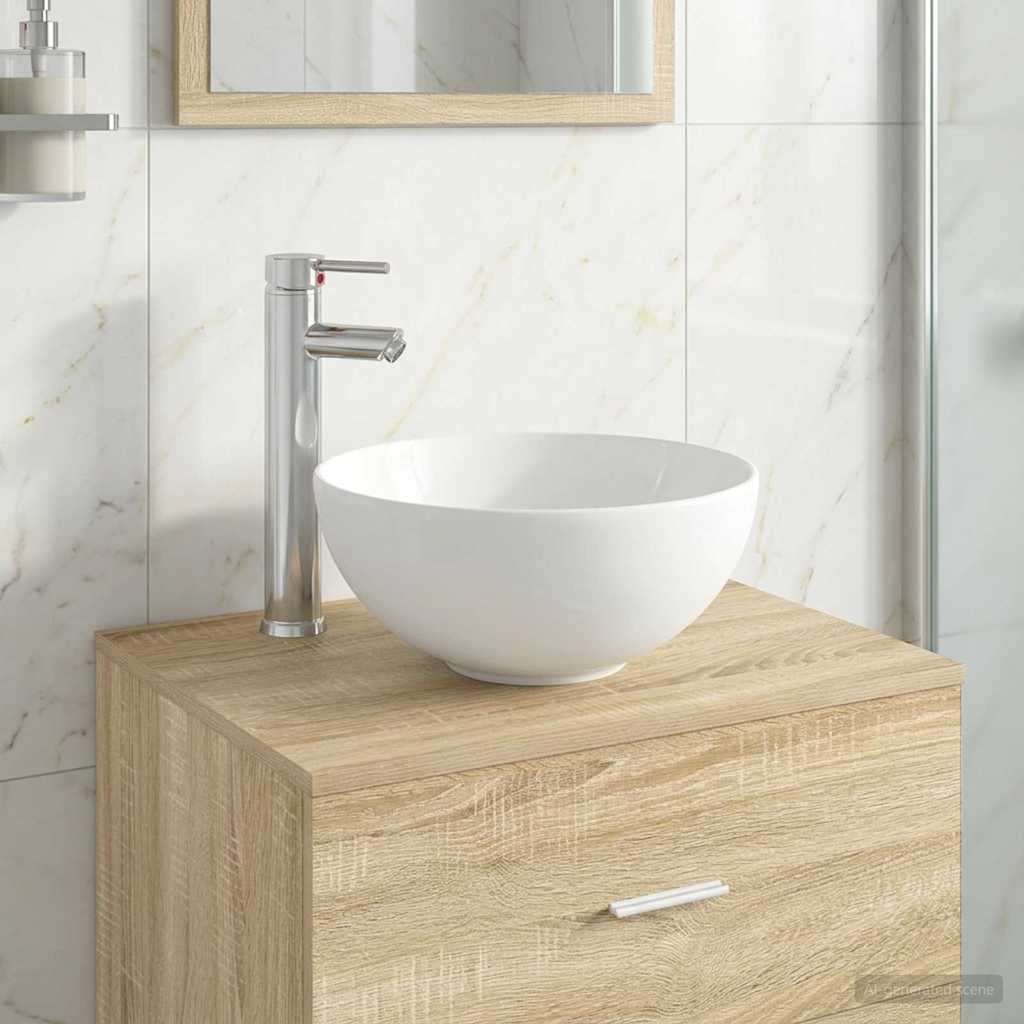 890242_1.jpg vidaXL Umývadlo do kúpeľne Chróm 32 x 32 x 13 cm Kov – Obrázok 1
