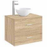vidaXL Umývadlo do kúpeľne Chróm 32 x 32 x 13 cm Kov – Obrázok 3
