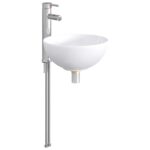 vidaXL Umývadlo do kúpeľne Chróm 32 x 32 x 13 cm Kov – Obrázok 4