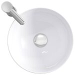 vidaXL Umývadlo do kúpeľne Chróm 32 x 32 x 13 cm Kov – Obrázok 7
