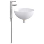 vidaXL Umývadlo do kúpeľne Chróm 35,5 x 35,5 x 14,5 cm Kov – Obrázok 2