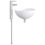 vidaXL Umývadlo do kúpeľne Chróm 35,5 x 35,5 x 14,5 cm Kov – Obrázok 5