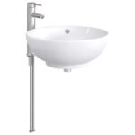 vidaXL Umývadlo do kúpeľne Chróm 44 x 44 x 16 cm Kov – Obrázok 4