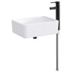 vidaXL Umývadlo do kúpeľne Matná čierna 40,5 x 30,5 x 13 cm Kov – Obrázok 2