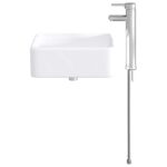 vidaXL Umývadlo do kúpeľne Chróm 49 x 37 x 14 cm Kov – Obrázok 4