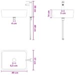 vidaXL Umývadlo do kúpeľne Chróm 49 x 37 x 14 cm Kov – Obrázok 9