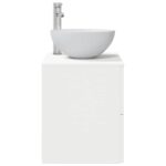 vidaXL Umývadlo s nástennou montážou Biela 49,5 x 35 x 63 cm – Obrázok 4