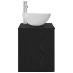 vidaXL Umývadlo s nástennou montážou Čierny dub 49,5 x 35 x 63 cm – Obrázok 4