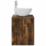 vidaXL Umývadlo s nástennou montážou Dymový dub 49,5 x 35 x 63 cm – Obrázok 4
