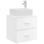 vidaXL Nástenná umývadlová skrinka Biela 53 x 34,5 x 63 cm – Obrázok 2