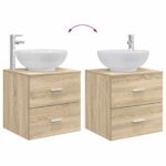 vidaXL Nástenná umývadlová skrinka Dub sonoma 49,5 x 44,5 x 66,5 cm – Obrázok 8