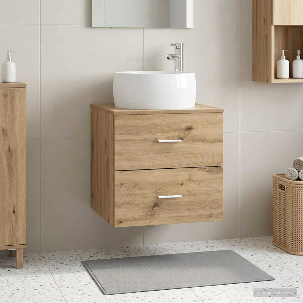 890317_1.jpg vidaXL Nástenná umývadlová skrinka Dub artisan 49,5 x 44,5 x 66 cm – Obrázok 1
