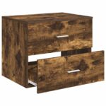 vidaXL Nástenná kúpeľňová skrinka Dymový dub 62,5 x 44,5 x 50 cm – Obrázok 3