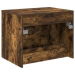 vidaXL Nástenná kúpeľňová skrinka Dymový dub 62,5 x 44,5 x 50 cm – Obrázok 5