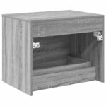 vidaXL Nástenná kúpeľňová skrinka Sivý Sonoma 62,5 x 44,5 x 50 cm – Obrázok 5