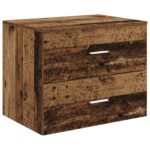 vidaXL Nástenná kúpeľňová skrinka Staré drevo 62,5 x 44,5 x 50 cm – Obrázok 2
