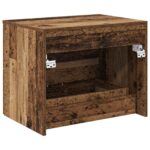 vidaXL Nástenná kúpeľňová skrinka Staré drevo 62,5 x 44,5 x 50 cm – Obrázok 5