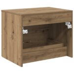 vidaXL Nástenná kúpeľňová skrinka Dub artisan 62,5 x 44,5 x 50 cm – Obrázok 5
