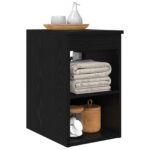 vidaXL Kúpeľňová skriňa medzi Čierny dub 30 x 35 x 50 cm – Obrázok 3