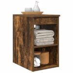 vidaXL Kúpeľňová skriňa medzi Dymový dub 30 x 41 x 50 cm – Obrázok 3
