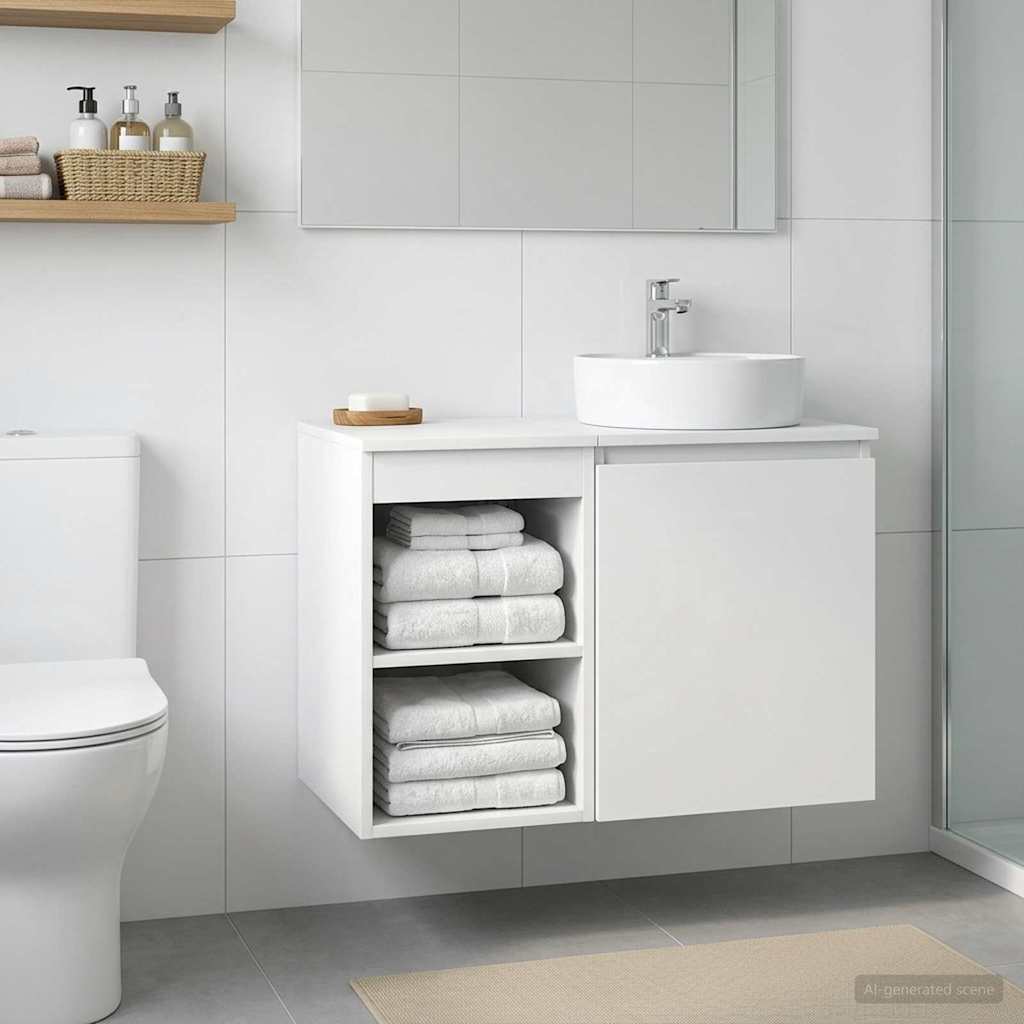 890350_1.jpg vidaXL Kúpeľňová skriňa medzi Biela 30 x 44,5 x 50 cm Kompozitné drevo – Obrázok 1