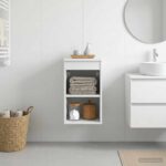 vidaXL Kúpeľňová skriňa medzi Biela 30 x 44,5 x 50 cm Kompozitné drevo – Obrázok 4