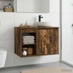 vidaXL Kúpeľňová skriňa medzi Dymový dub 30 x 44,5 x 50 cm – Obrázok 4