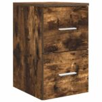 vidaXL Kúpeľňová skriňa medzi Dymový dub 30 x 35 x 50 cm – Obrázok 2