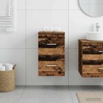 vidaXL Kúpeľňová skriňa medzi Staré drevo 30 x 35 x 50 cm – Obrázok 3