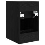 vidaXL Kúpeľňová skriňa medzi Čierny dub 30 x 41 x 50 cm – Obrázok 5