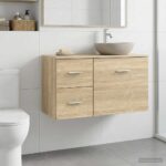 vidaXL Kúpeľňová skriňa medzi Dub sonoma 30 x 44,5 x 50 cm – Obrázok 3