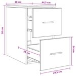 vidaXL Kúpeľňová skriňa medzi Dub sonoma 30 x 44,5 x 50 cm – Obrázok 9