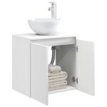 vidaXL Nástenná umývadlová skrinka Biela 49,5 x 35 x 63 cm – Obrázok 3