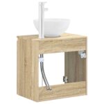 vidaXL Nástenná umývadlová skrinka Dub sonoma 49,5 x 35 x 63 cm – Obrázok 4