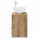 vidaXL Nástenná umývadlová skrinka Dub artisan 49,5 x 41 x 64,5 cm – Obrázok 4