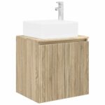 vidaXL Nástenná umývadlová skrinka Dub sonoma 49,5 x 41 x 63 cm – Obrázok 2