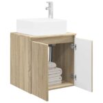 vidaXL Nástenná umývadlová skrinka Dub sonoma 49,5 x 41 x 63 cm – Obrázok 3