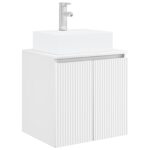 vidaXL Nástenná umývadlová skrinka Biela 49,5 x 41 x 62,5 cm – Obrázok 2
