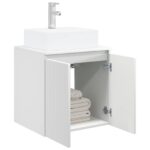 vidaXL Nástenná umývadlová skrinka Biela 49,5 x 41 x 62,5 cm – Obrázok 3