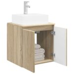 vidaXL Nástenná umývadlová skrinka Dub sonoma 49,5 x 41 x 62,5 cm – Obrázok 3