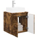 vidaXL Nástenná umývadlová skrinka Dymový dub 49,5 x 41 x 62,5 cm – Obrázok 3